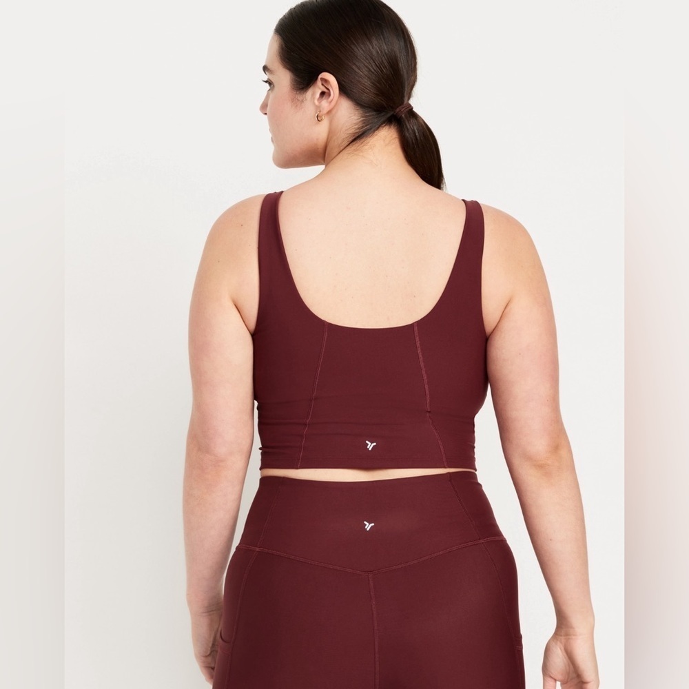 NWT! Old Navy Royal Velvet Light Support PowerSoft Longline Sports Bra 🕶️ - Picture 6 of 11